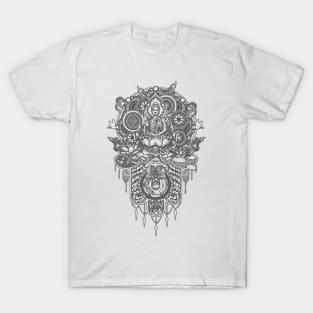 Buddha Hamsa - Shadow Black Variant T-Shirt